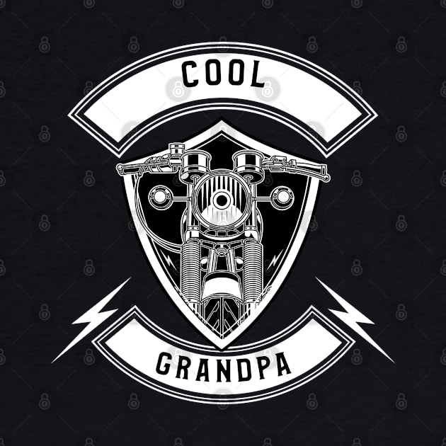 Cool Grandpa Motorcycle by DDSTees